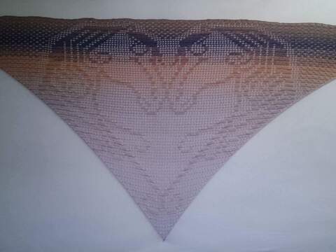 Motivtuch LovelyHorse, Dreieckstuch, Häkelanleitung