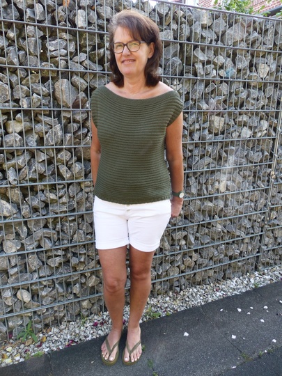 Strickanleitung  „Schulterfreies Top“