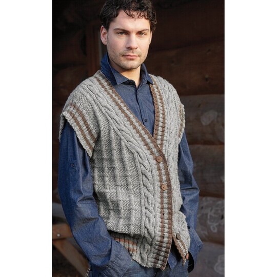 Strickanleitung Herrenweste "Capri" 751068