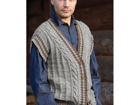 Strickanleitung Herrenweste "Capri" 751068