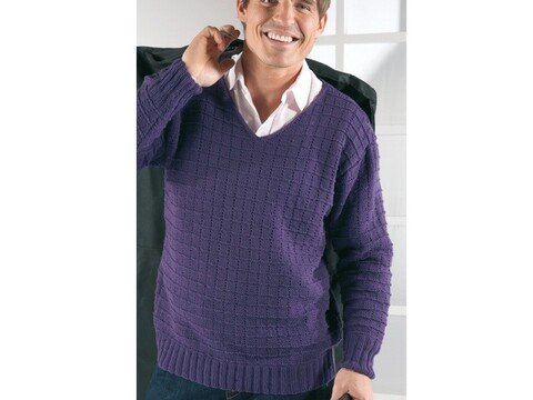 Strickanleitung Herrenpullover "Piano" 750138