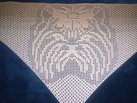 Motivtuch Yorkshire, Dreieckstuch, Häkelanleitung