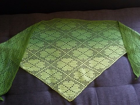 Glückstuch Kleeblattmotiv Häkelanleitung