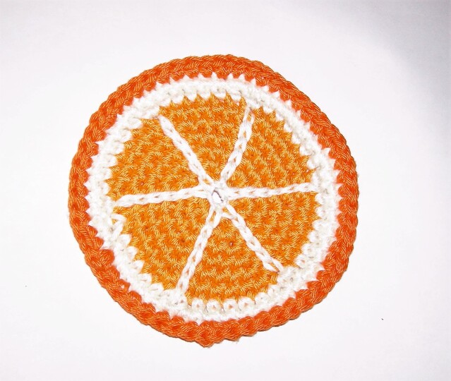 Früchte häkeln (Untersetzer, Glasdeckel, Topflappem)