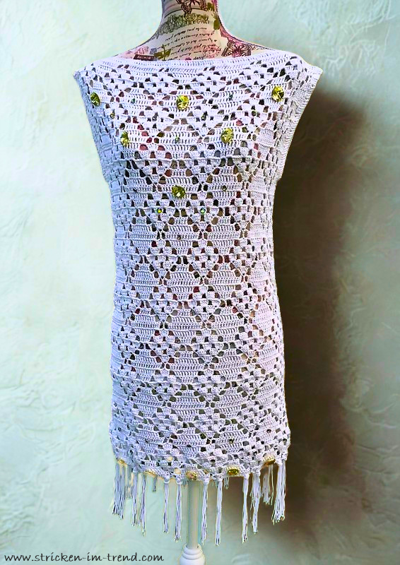 Häkelanleitung für Tunika / Kleid mit Fransen | Strandtunika BEACH#ready - Bild 2