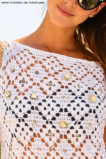 Crochet Tunic Dress Pattern with Fringe | Beach Tunic BEACH#ready