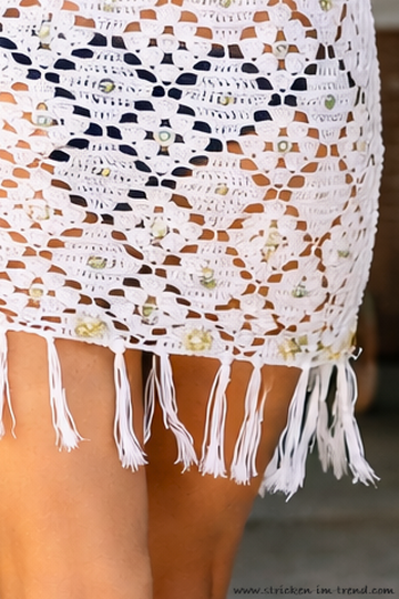 Crochet Tunic Dress Pattern with Fringe | Beach Tunic BEACH#ready