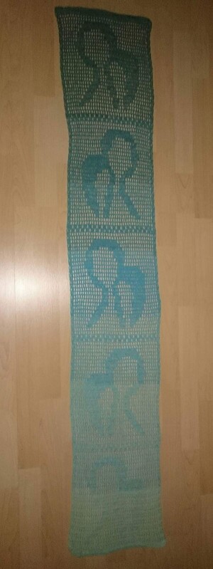 Sternzeichen-Schal Jungfrau, Häkelanleitung