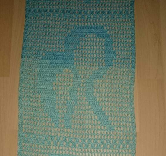 Sternzeichen-Schal Jungfrau, Häkelanleitung