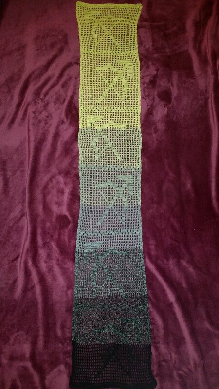 Sternzeichen-Schal Schütze, Häkelanleitung