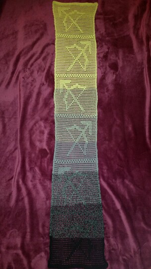 Sternzeichen-Schal Schütze, Häkelanleitung