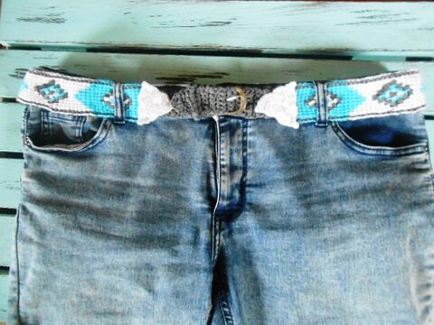 Häkelanleitung Gürtel im Ethno-Stil