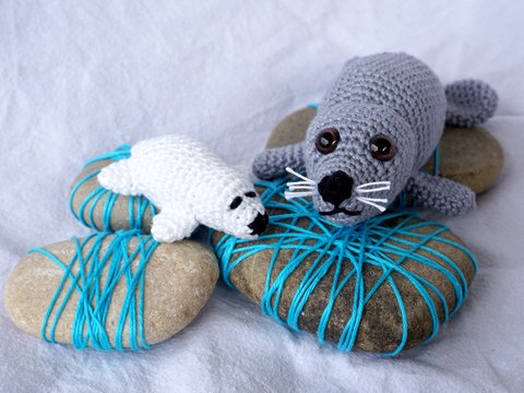 Häkelanleitung Seehunde