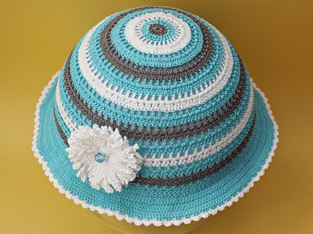 Häkelanleitung Sommerhut in allen Größen
