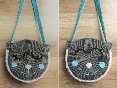 Kindertasche Katze - Häkelanleitung