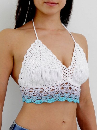 Häkelanleitung -  gehäkeltes Triangel - Bikinitop - No.170 - Bild 5