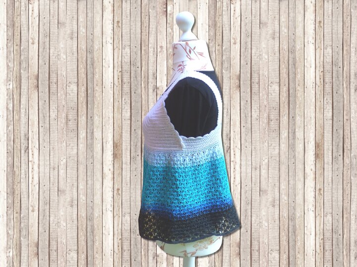 2 in 1 Häkelanleitung Neckholder - Tunika Ocean Summer - alle Größen