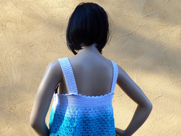 2 in 1 Häkelanleitung Neckholder - Tunika Ocean Summer - alle Größen