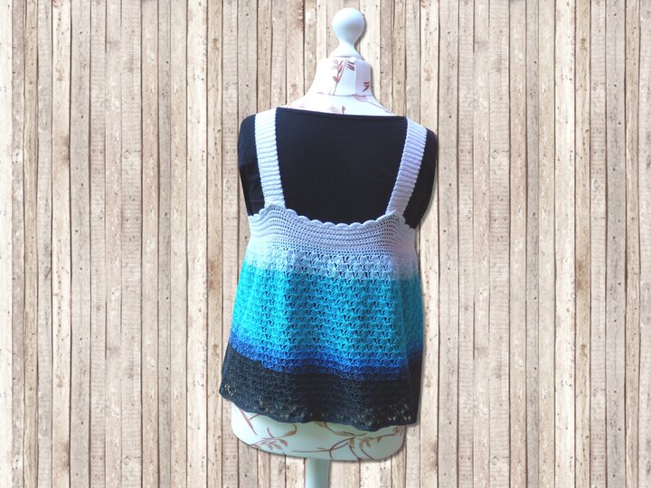 2 in 1 Häkelanleitung Neckholder - Tunika Ocean Summer - alle Größen