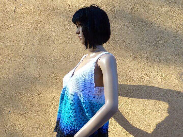 2 in 1 Häkelanleitung Neckholder - Tunika Ocean Summer - alle Größen