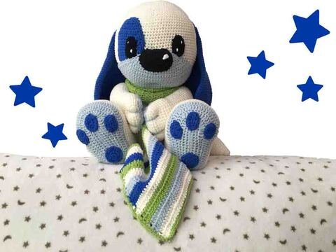 Kuschel Hund Paco Häkelanleitung Amigurumi