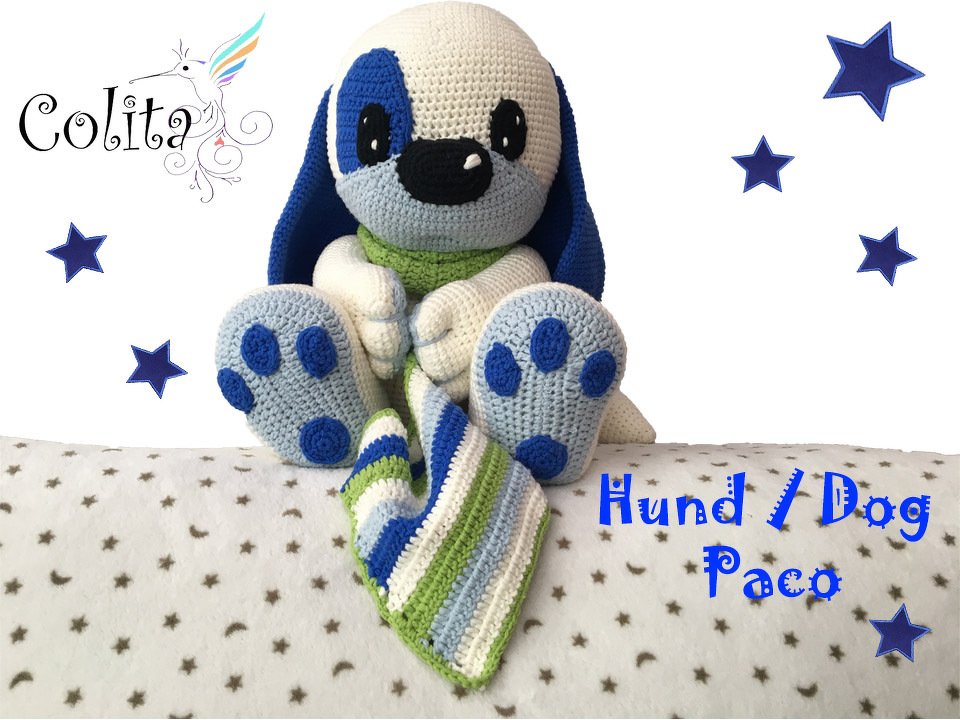 Kuschel Hund Paco Häkelanleitung Amigurumi - Bild 2