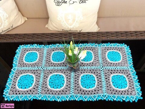 Häkelanleitung Tischläufer "Sommerlaune"