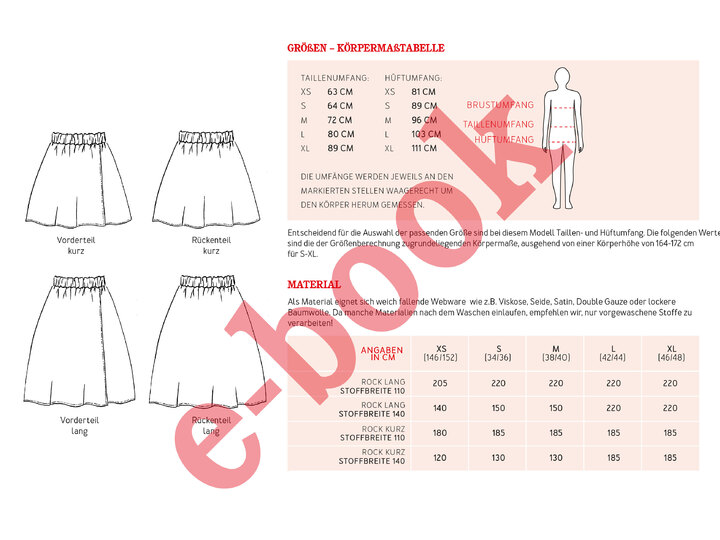 FrauGina Rock in Wickeloptik