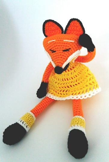 Anleitung Amigurumi „Schlaues Füchslein„  21 cm Groß