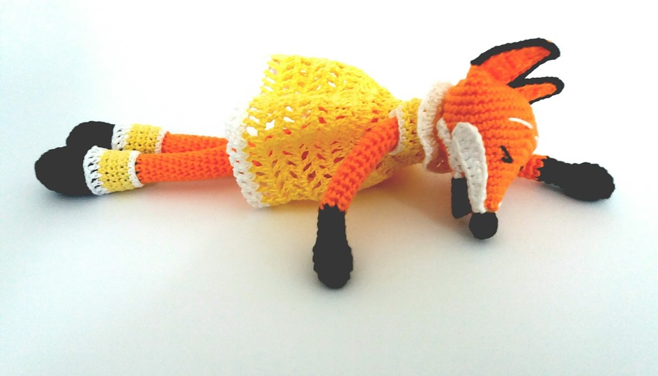 Anleitung Amigurumi „Schlaues Füchslein„  21 cm Groß