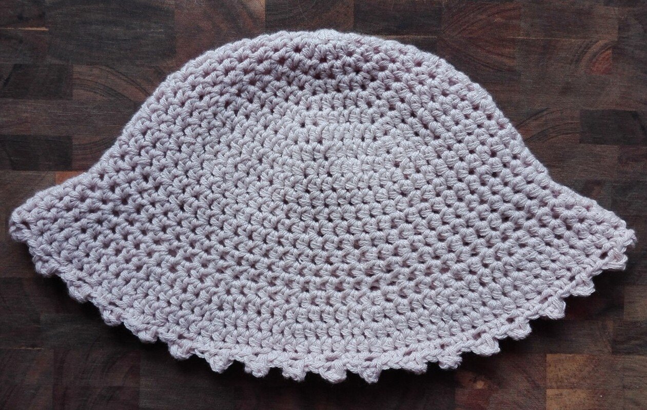 Retro - Sonnenhut für Babys und Kleinkinder Kopfumfang 48-50cm - Bild 2