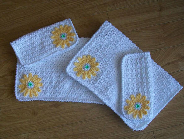 Crochet pattern Hand Towels and Facecloths