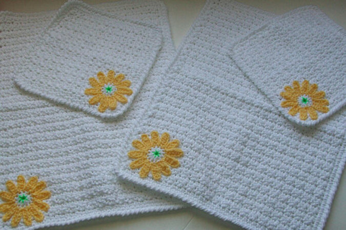 Crochet pattern Hand Towels and Facecloths