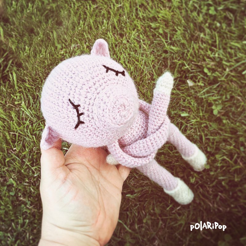The Nonos Timmy Tough Amigurumi Schwein Ferkel Puppe 