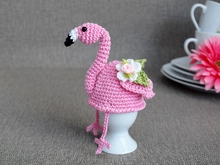 Häkelanleitung Eierwärmer Flamingo