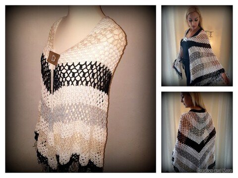 Anleitung Häkeltuch Perlmutt