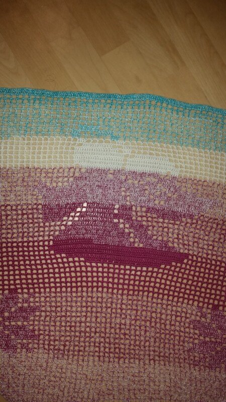 Motivtuch Christmas Angel, Dreieckstuch, Häkelanleitung - Bild 2