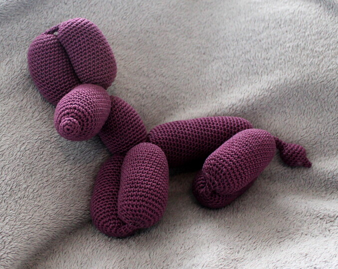 unkaputtbarer Luftballon Hund Häkelanleitung