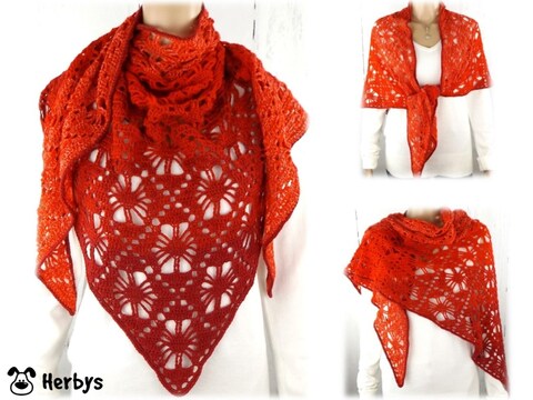 Häkelanleitung Dreieckstuch "Nirvana"