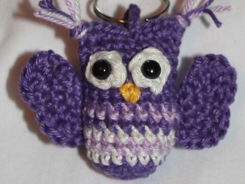 Schlüsselanhänger, Taschenbaumler, Glücksbringer Eule