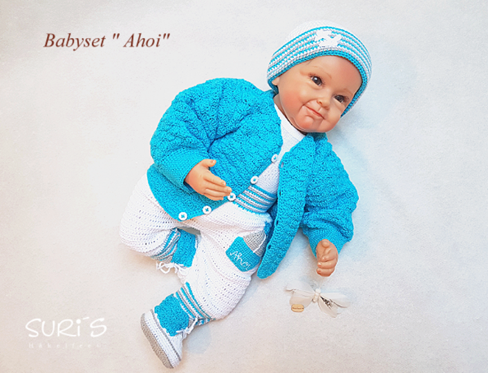Häkelanleitung Babyset ~ Ahoi ~ Größe 50 - 68