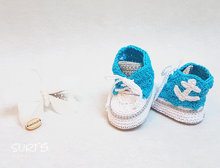 Häkelanleitung Babyset ~ Ahoi ~ Größe 50 - 68