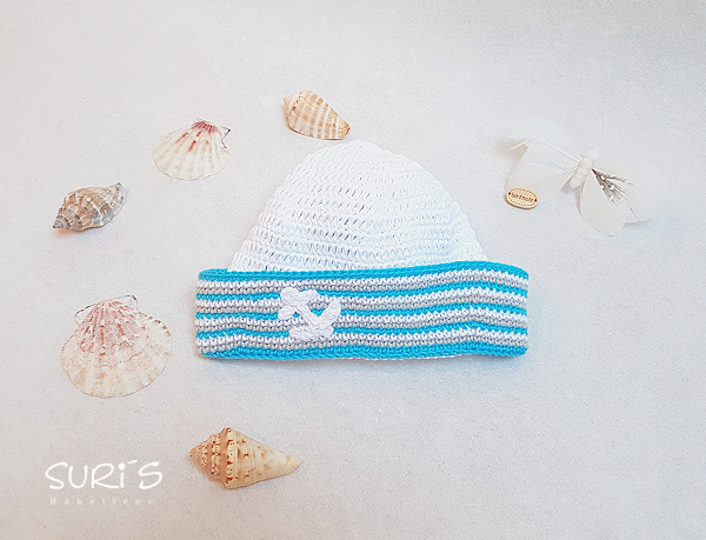 Häkelanleitung Babyset ~ Ahoi ~ Größe 50 - 68