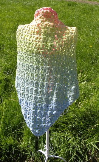 Tuch "Blütenzauber" mit 1 Bobbel Woolly Hugs-COTTON häkeln