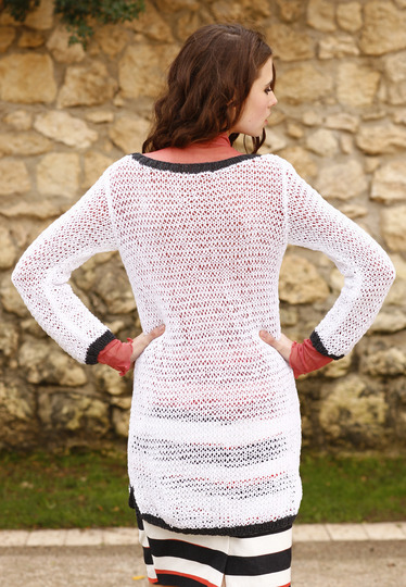 Strickanleitung Longshirt Franca