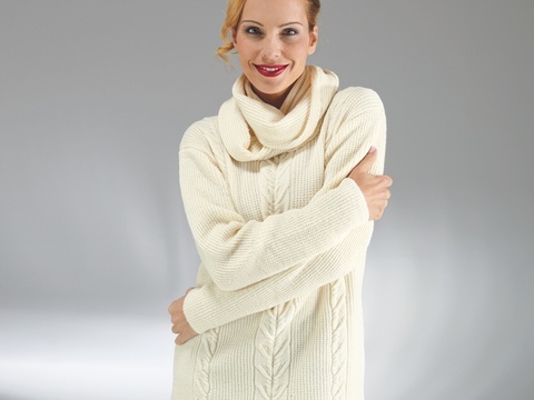 Strickanleitung Damenpullover "Merino extrafein" 754080