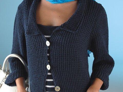 Strickanleitung Damenjacke "Seidenglanz" 751255