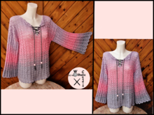 Häkelanleitung Pullover mit Schnürung