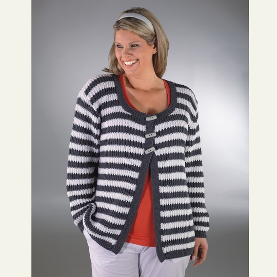 Strickanleitung Damenjacke "Piano" 753048