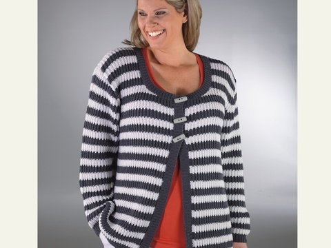 Strickanleitung Damenjacke "Piano" 753048
